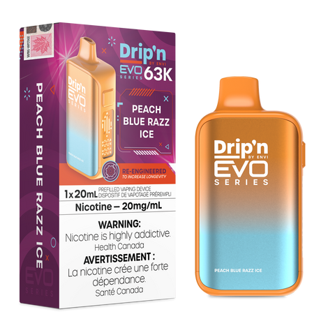 Drip'n EVO 63K - Peach Blue Razz Ice