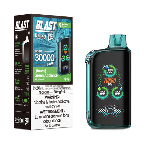 Drip'n X Fasta Blast 30K - Green Apple Ice