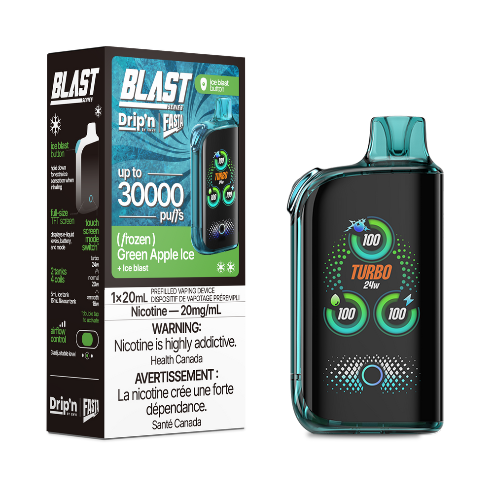 Drip'n X Fasta Blast 30K - Green Apple Ice