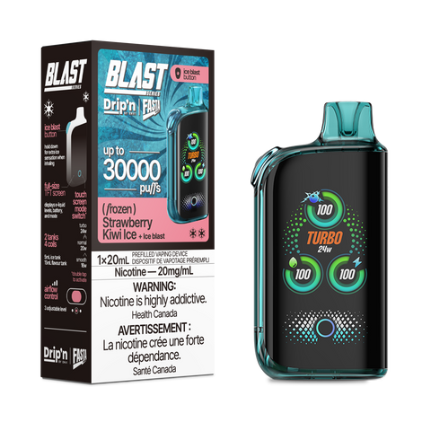 Drip'n X Fasta Blast 30K - Strawberry Kiwi Ice