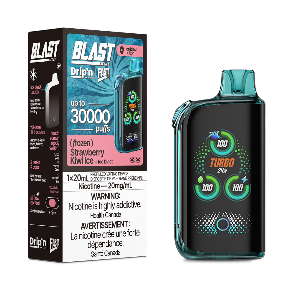 Drip'n X Fasta Blast 30K - Strawberry Kiwi Ice