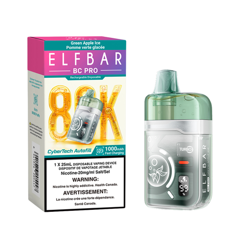 Elfbar BC Pro 80K - Green Apple Ice
