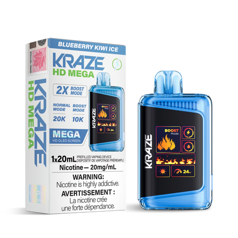 Kraze HD Mega - Blueberry Kiwi Ice