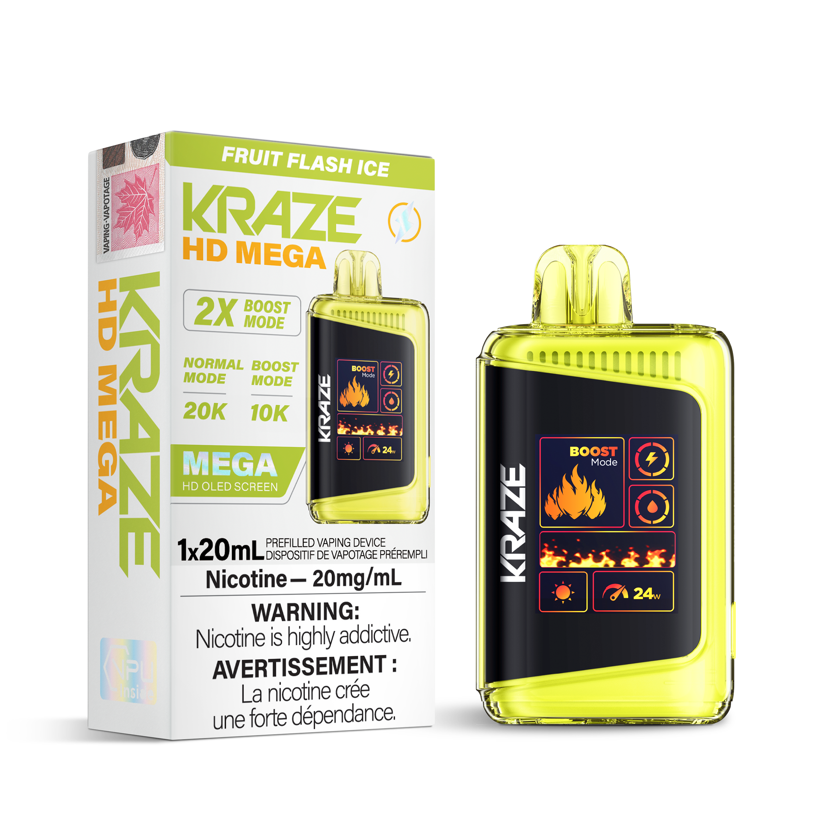 Kraze HD Mega - Fruit Flash Ice