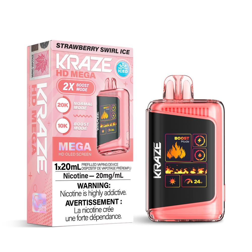 Kraze HD Mega - Strawberry Swirl Ice