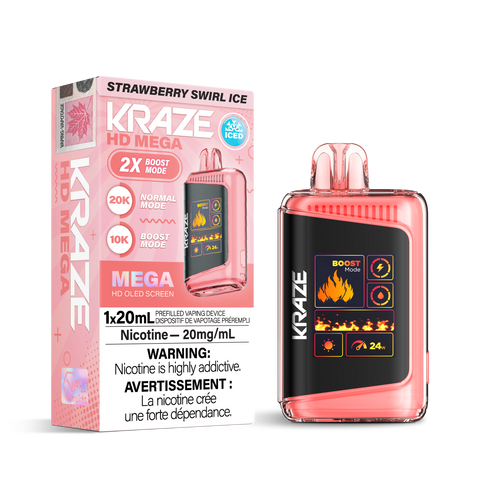 Kraze HD Mega - Strawberry Swirl Ice