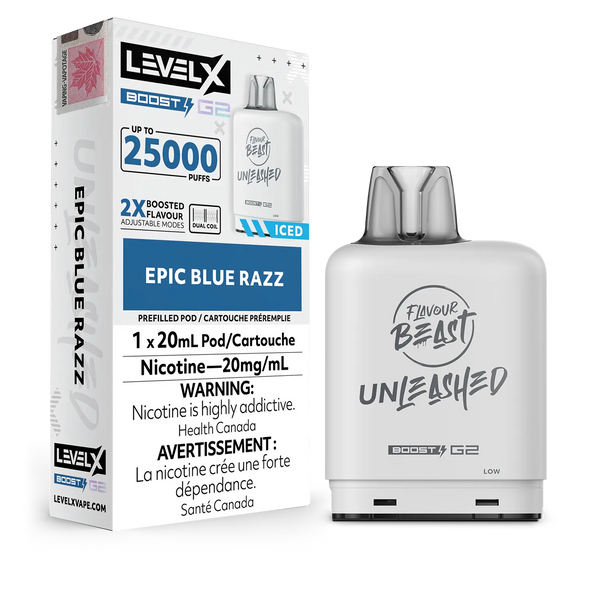 Level X Boost Flavour Beast Unleashed - Epic Blue Razz