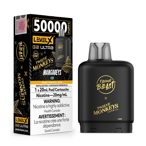 Level X G2 Ultra Flavour Beast x 12M - Mangabeys