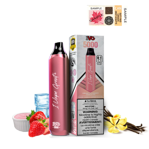 IVG 5000 - Creamy Strawberry Vanilla Ice