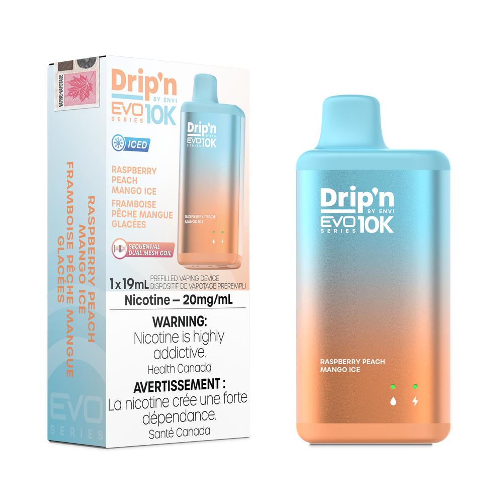 Drip'n Evo 10K - Raspberry Peach Mango Ice