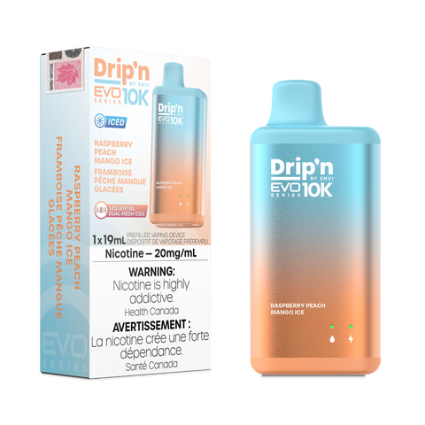 Drip'n Evo 10K - Raspberry Peach Mango Ice